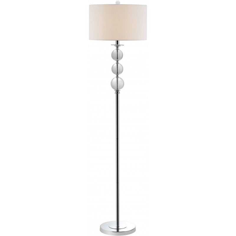 Safavieh Pippa 61-inch H Glass Globe Floor Lamp - Clear/Black (LIT4105A)