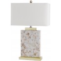 Safavieh Tory 24.5-inch H Shell Table Lamp - Set of 2 - Cream/White (LIT4107A-SET2)