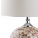 Safavieh Nikki 22.5-inch H Shell Table Lamp - Set of 2 -  Cream/White (LIT4109A-SET2)