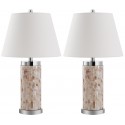 Safavieh Diana 25-inch H Shell Table Lamp - Set of 2 - Cream/White (LIT4110A-SET2)