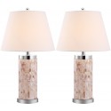 Safavieh Diana 25-inch H Shell Table Lamp - Set of 2 - Cream/White (LIT4110A-SET2)