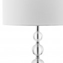 Safavieh Liam 29-inch H Stacked Crystal Ball Lamp - Set of 2 - Clear/Off-white (LIT4112A-SET2)