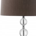 Safavieh Keeva 26-inch H Crystal Ball Lamp - Clear/Grey (LIT4113A-SET2)