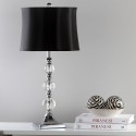 Safavieh Maeve 28-inch H Crystal Ball Lamp Set of 2 - Clear/Black (LIT4114A-SET2)