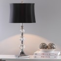 Safavieh Maeve 28-inch H Crystal Ball Lamp Set of 2 - Clear/Black (LIT4114A-SET2)