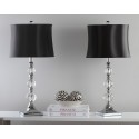 Safavieh Maeve 28-inch H Crystal Ball Lamp Set of 2 - Clear/Black (LIT4114A-SET2)