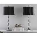 Safavieh Maeve 28-inch H Crystal Ball Lamp Set of 2 - Clear/Black (LIT4114A-SET2)