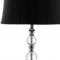 Safavieh Maeve 28-inch H Crystal Ball Lamp Set of 2 - Clear/Black (LIT4114A-SET2)