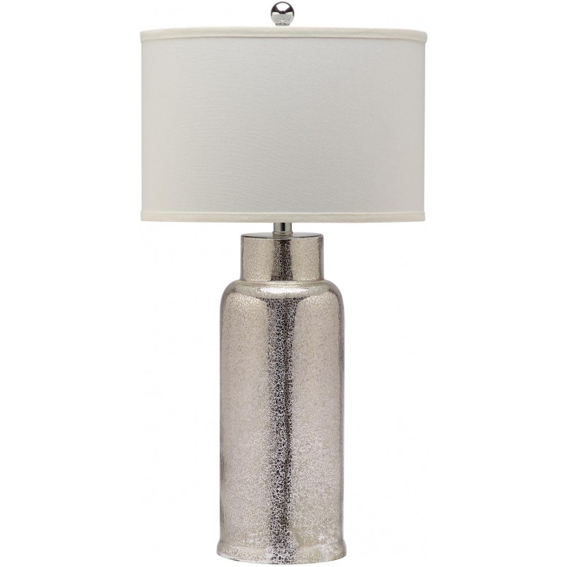 Safavieh Bottle 29-Inch H Glass Table Lamp - Set of 2 - Ivory/Silver & Off-white (LIT4157D-SET2)