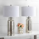 Safavieh Bottle 29-Inch H Glass Table Lamp - Set of 2 - Ivory/Silver & Off-white (LIT4157D-SET2)