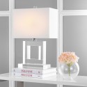 Safavieh Town 20.5-inch H Square Crystal Lamp - Clear/Off-White (LIT4115A)