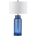 Safavieh Bottle 29-Inch H Glass Table Lamp - Set of 2 - Blue/Off-white (LIT4157C-SET2)