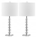 Safavieh Victoria 25-inch H Crystal Ball Lamp - Set of 2 - Clear/Off-white (LIT4119A-SET2)