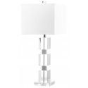 Safavieh Ice 28-inch H Palace Crystal Cube Lamp - Clear/Off-white (LIT4120A)