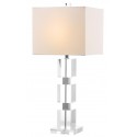 Safavieh Ice 28-inch H Palace Crystal Cube Lamp - Clear/Off-white (LIT4120A)