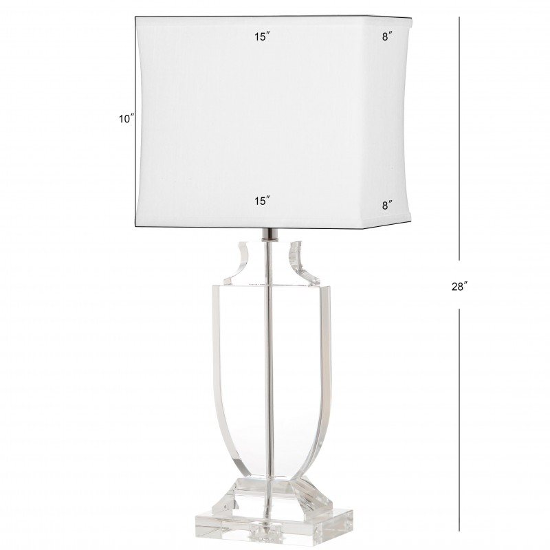 Safavieh Deirdre 28-inch H Crystal Urn Lamp - Clear/Off-White (LIT4122A)