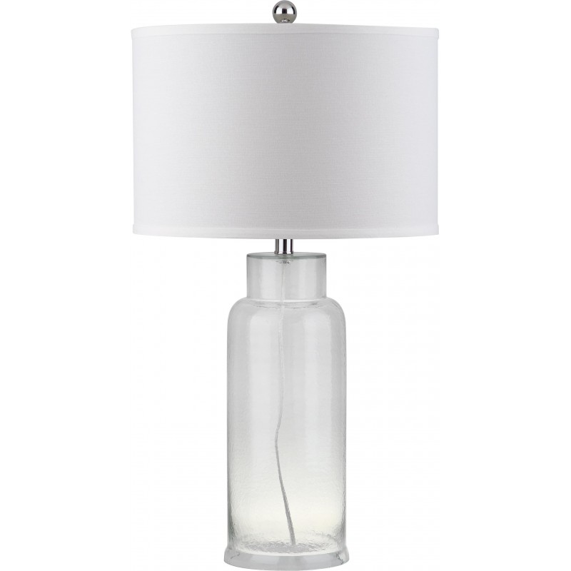 Safavieh Bottle 29-Inch H Glass Table Lamp - Set of 2 - Clear/Off-white (LIT4157B-SET2)