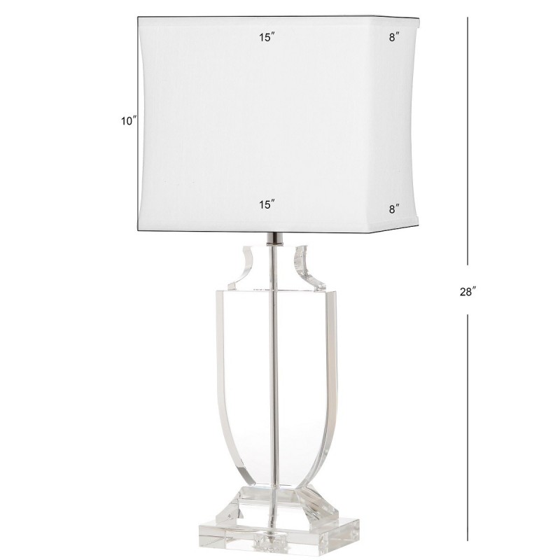 Safavieh Deirdre 28-inch H Crystal Urn Lamp - Clear/Off-White (LIT4122A)