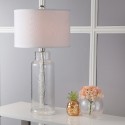 Safavieh Bottle 29-Inch H Glass Table Lamp - Set of 2 - Clear/Off-white (LIT4157B-SET2)