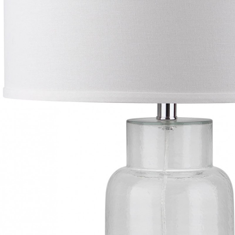 Safavieh Bottle 29-Inch H Glass Table Lamp - Set of 2 - Clear/Off-white (LIT4157B-SET2)