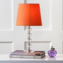 Safavieh Nola 16-inch H Stacked Crystal Ball Lamp - Set of 2 - Clear/Orange (LIT4123D-SET2)