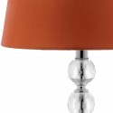 Safavieh Nola 16-inch H Stacked Crystal Ball Lamp - Set of 2 - Clear/Orange (LIT4123D-SET2)