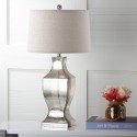 Safavieh Glass 29-Inch H Bottom Lamp - Set of 2 - Ivory/Silver & Oatmeal (LIT4156D-SET2)