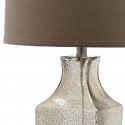 Safavieh Glass 29-Inch H Bottom Lamp - Set of 2 - Ivory/Silver & Oatmeal (LIT4156D-SET2)