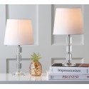 Safavieh Erin 16-inch H Crystal Cube Lamp - Set of 2 - Clear/Off-white (LIT4126C-SET2)