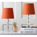 Safavieh Erin 16-inch H Crystal Cube Lamp - Set of 2 - Clear/Orange (LIT4126D-SET2)