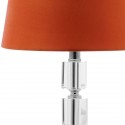 Safavieh Erin 16-inch H Crystal Cube Lamp - Set of 2 - Clear/Orange (LIT4126D-SET2)
