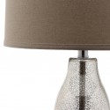 Safavieh Mercurio 28.5-Inch H Double Gourd Lamp Set of 2 - Ivory/Silver&Oatmeal (LIT4155D-SET2)