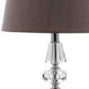 Safavieh Crescendo 16-inch H Tiered Crystal Lamp - Set of 2 - Clear/Light Grey (LIT4127B-SET2)