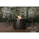 Fire Sense Verona Aluminum Round LPG Fire Pit (62695)