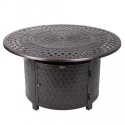 Fire Sense Verona Aluminum Round LPG Fire Pit (62695)