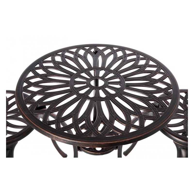 Fire Sense Theon Antique Bronze 3pc Bistro Set (62696)