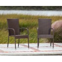Patio Sense Morgan Outdoor Wicker Chair 4-Pack (62664)