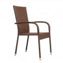 Patio Sense Morgan Outdoor Wicker Chair 4-Pack (62664)