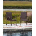 Patio Sense Morgan Outdoor Wicker Chair 4-Pack (62664)