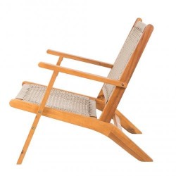 Patio Sense Vega Natural Stain Outdoor Chair (62773)