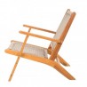 Patio Sense Vega Natural Stain Outdoor Chair (62773) Patio Sense Vega Natural Stain Outdoor Chair (62773)