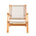 Patio Sense Vega Natural Stain Outdoor Chair (62773) Patio Sense Vega Natural Stain Outdoor Chair (62773)