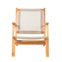 Patio Sense Vega Natural Stain Outdoor Chair (62773)