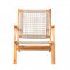 Patio Sense Vega Natural Stain Outdoor Chair (62773) Patio Sense Vega Natural Stain Outdoor Chair (62773)