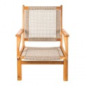 Patio Sense Vega Natural Stain Outdoor Chair (62773) Patio Sense Vega Natural Stain Outdoor Chair (62773)
