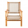Patio Sense Vega Natural Stain Outdoor Chair (62773) Patio Sense Vega Natural Stain Outdoor Chair (62773)