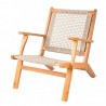Patio Sense Vega Natural Stain Outdoor Chair (62773) Patio Sense Vega Natural Stain Outdoor Chair (62773)