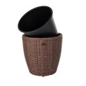 Patio Sense Tondo 2-Piece Wicker Planter Set (62780)