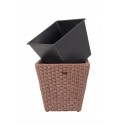 Patio Sense Piazza 2-Piece Wicker Planter Set (62781)