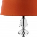 Safavieh Crescendo 16-inch H Tiered Crystal Lamp - Set of 2 - Clear/Orange (LIT4127D-SET2)